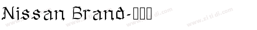 Nissan Brand字体转换